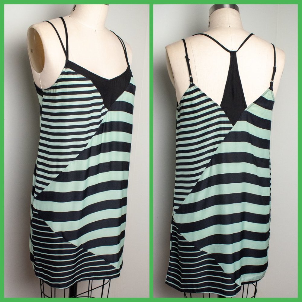 Y2K - Urban Outfitters Asymmetrical Stripped Dress from Early 2000s